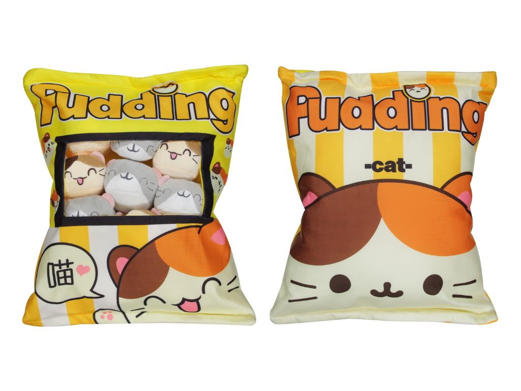 Almohada Rellena de Peluches - Gatito amarillo
