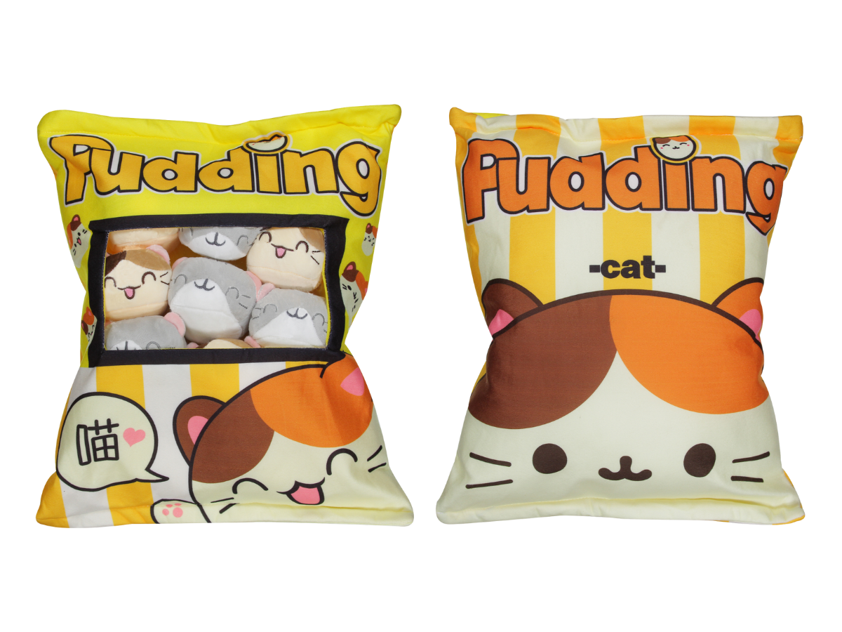 Almohada Rellena de Peluches - Gatito amarillo