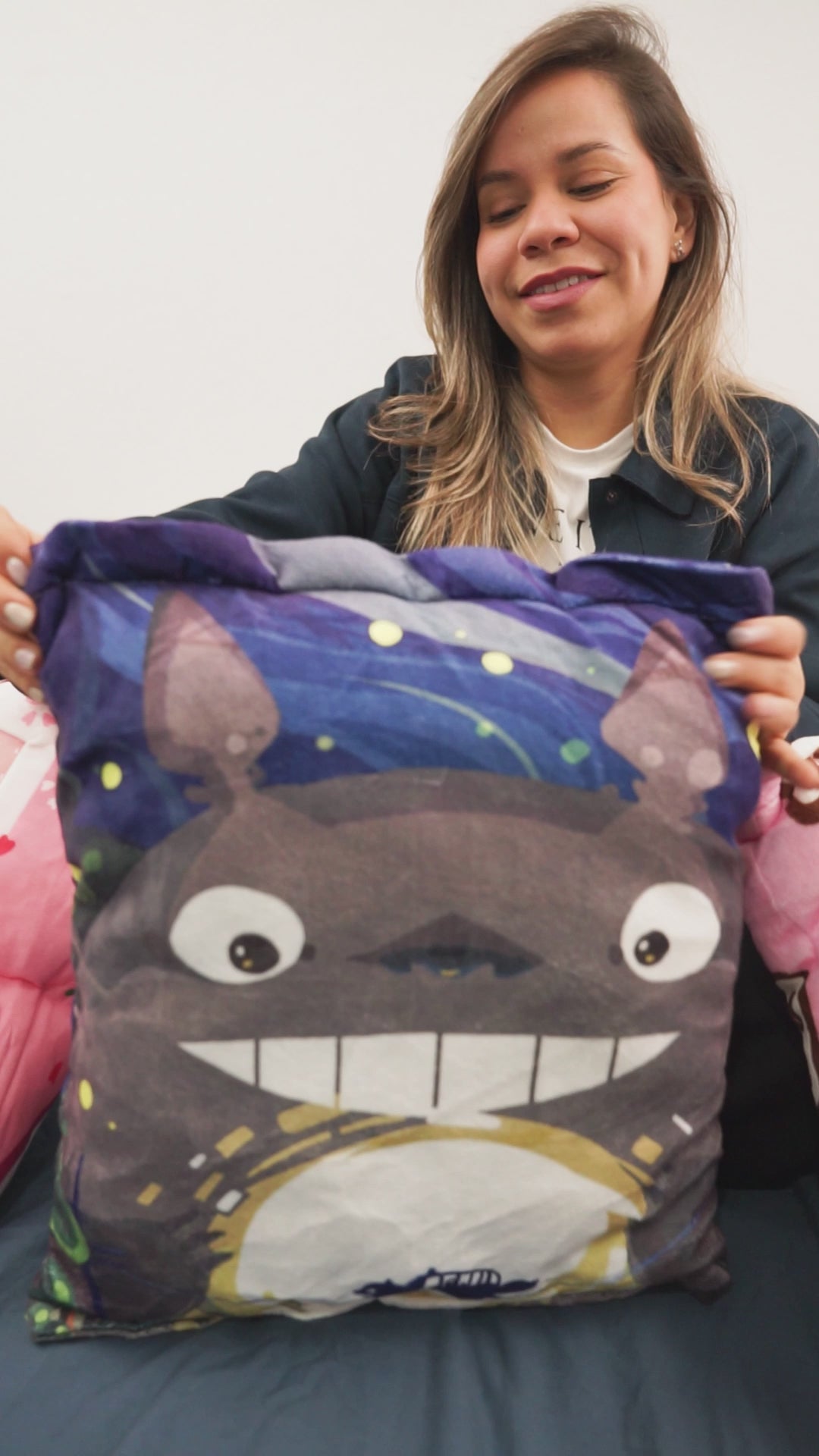 Almohada Rellena de Peluches - Totoro + ENVÍO GRATIS