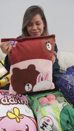 Almohada Rellena de Peluches - Brown y Cony + ENVÍO GRATIS