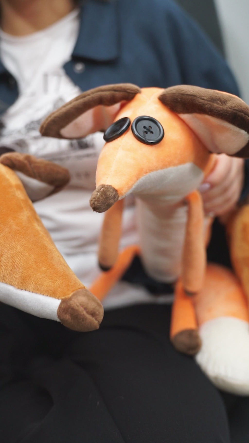 Peluche Zorro Principito Sentado