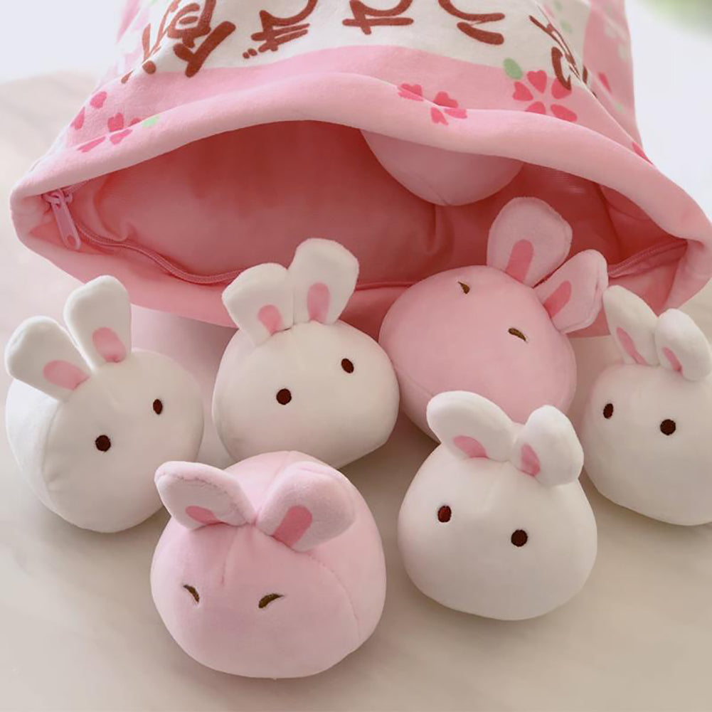 Almohada Rellena de Peluches - Conejitos