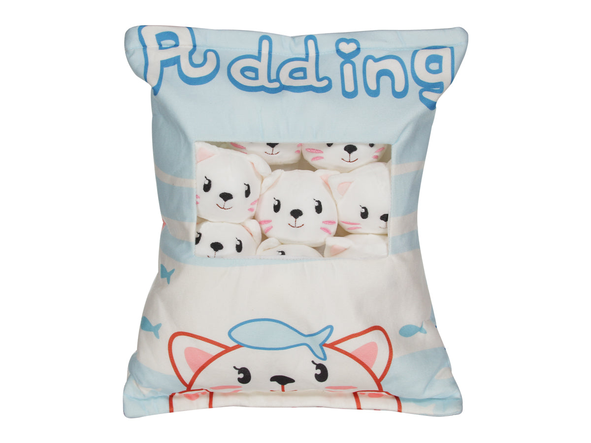Almohada Rellena de Peluches - Gatito Blanco