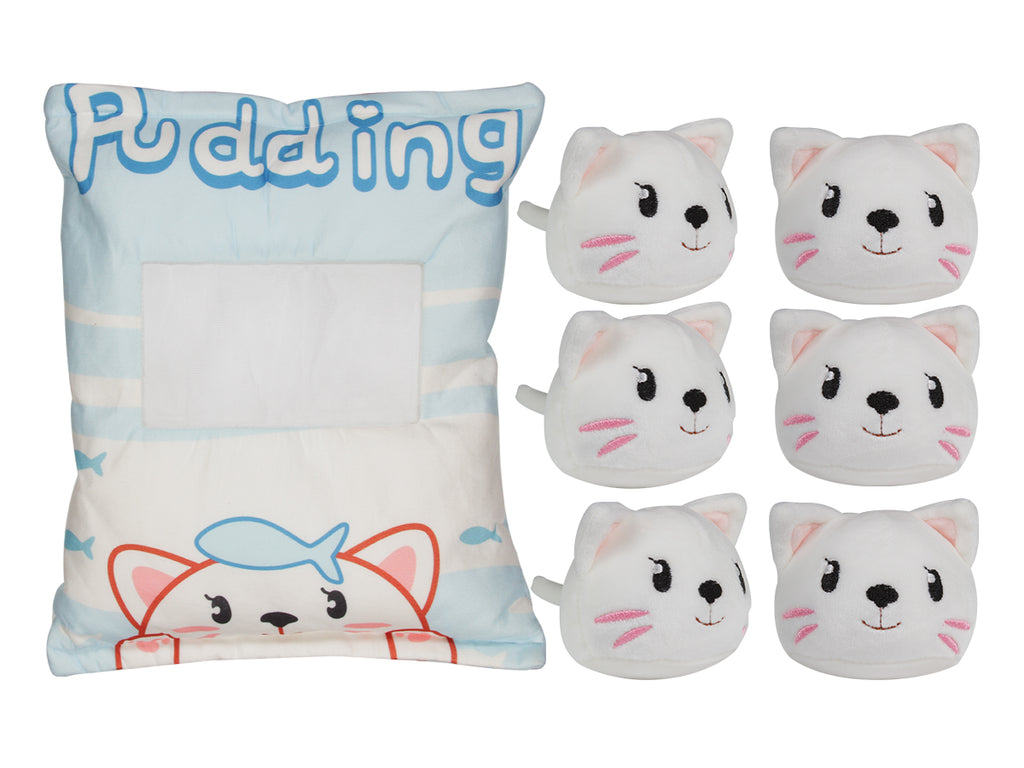 Almohada Rellena de Peluches - Gatito Blanco