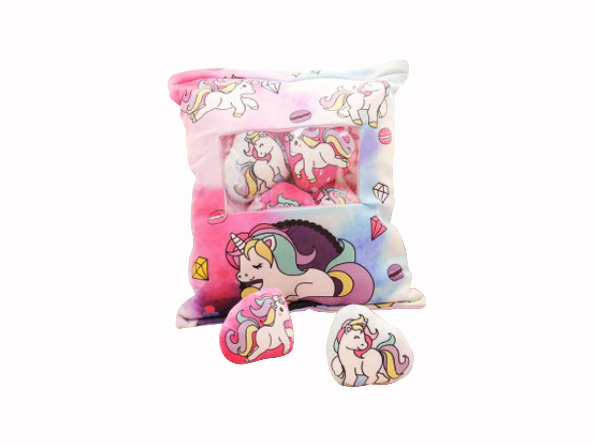 Almohada Rellena de peluches - Unicornio contorno