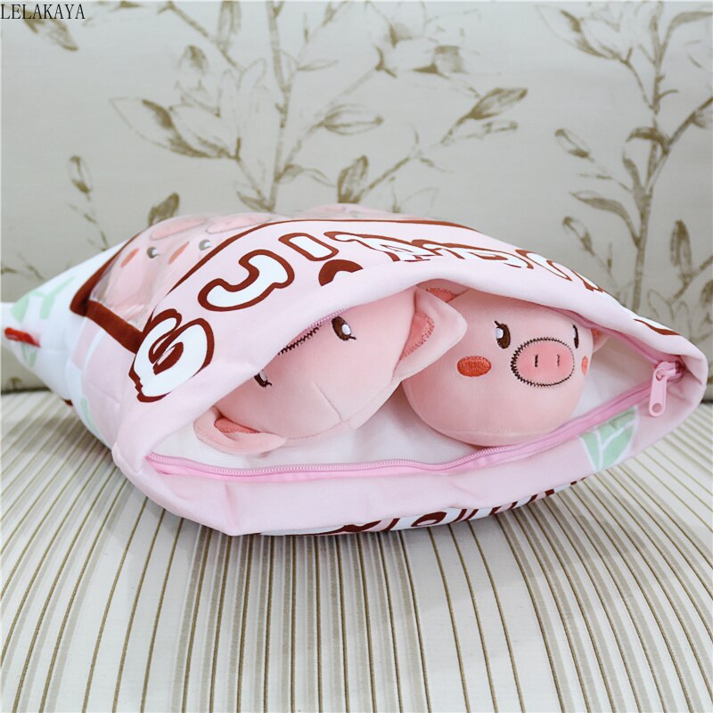 Almohada Rellena de Peluches - Cerdito Rosado